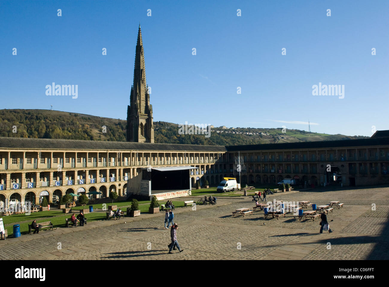 The Piece Hall, Halifax, West Yorkshire, England Stock Photo Alamy
