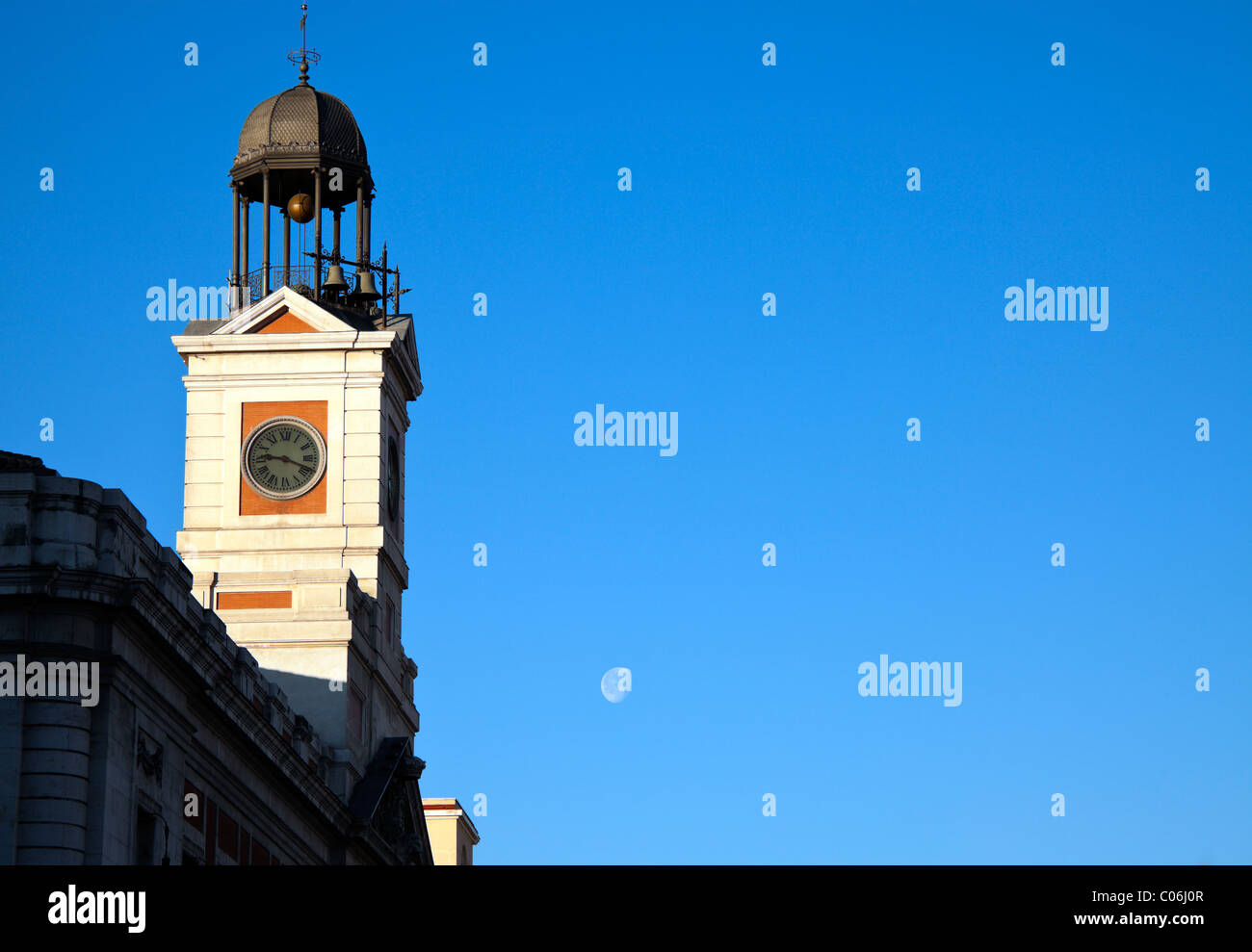 Clock Tower in Madrid Stock Photo Alamy