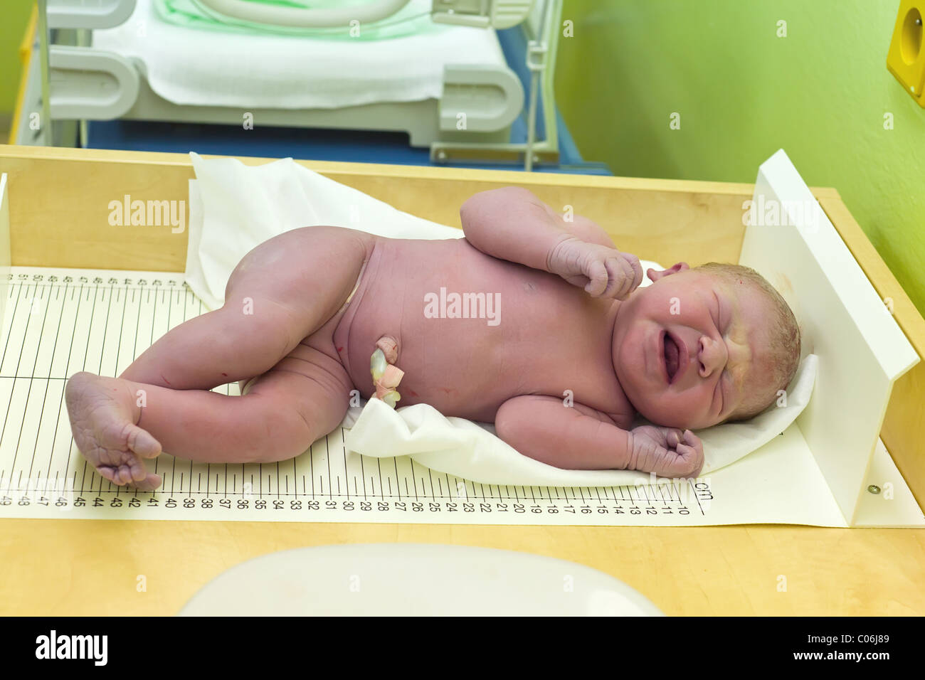 Newborn Baby Hospital After Delivery High Resolution Stock Photography