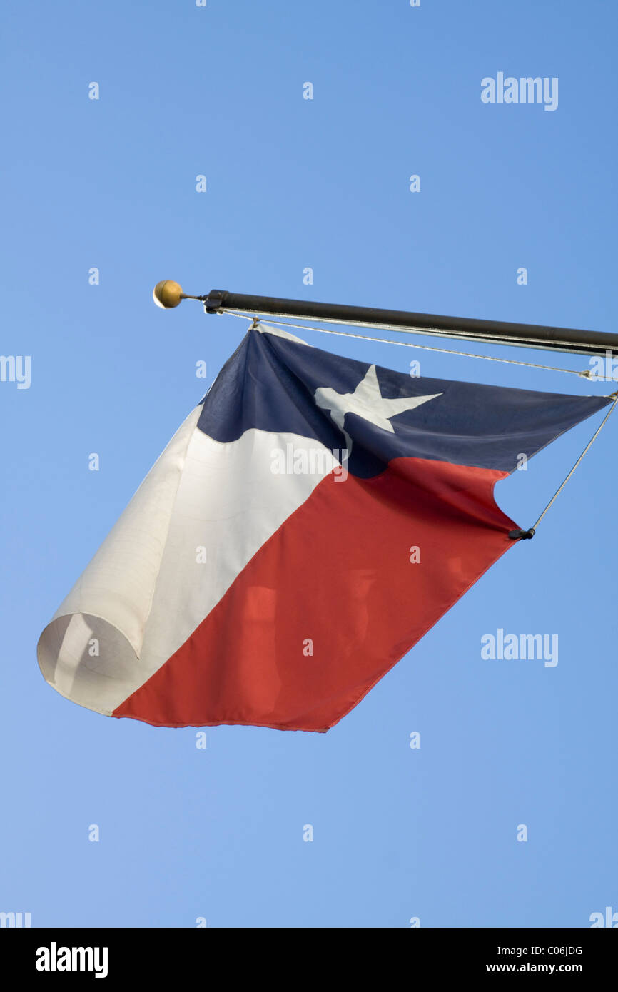 Flag of the Lone Star State of Texas  in San Antonio Texas Stock Photo