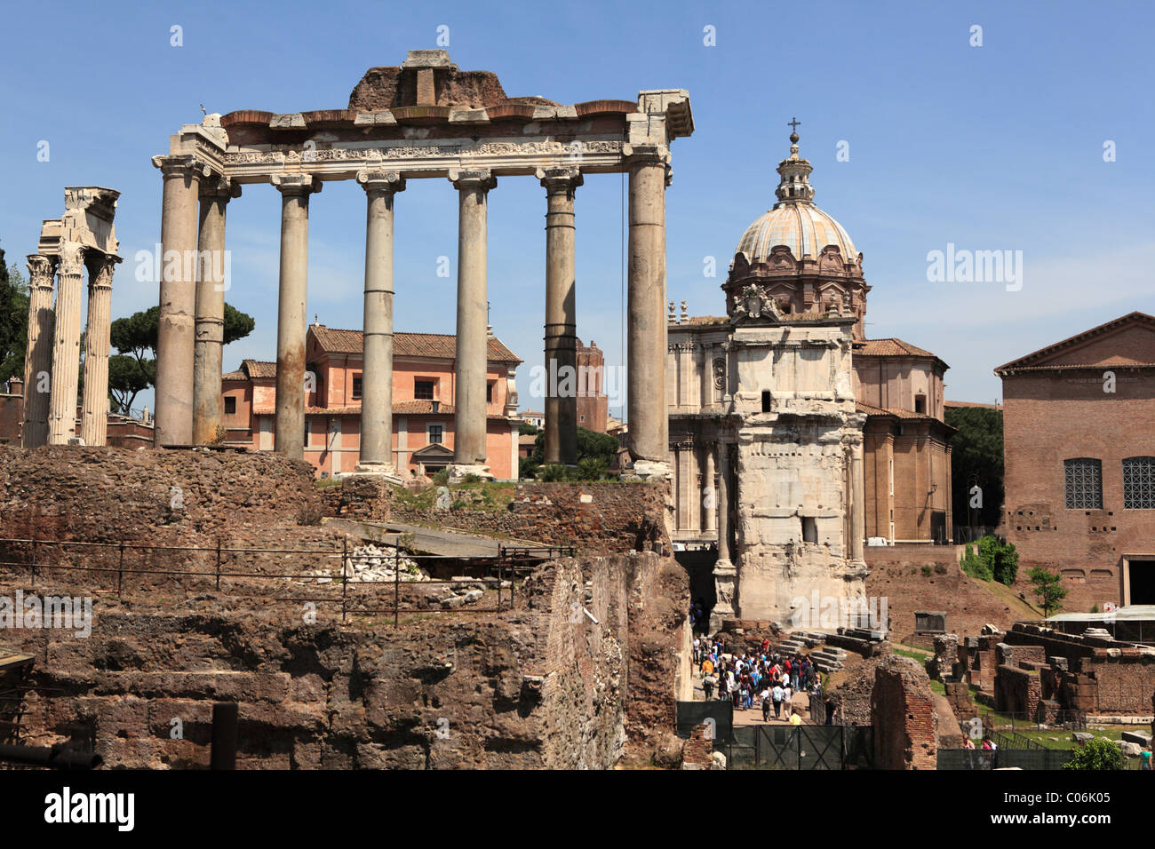 Roman Forum, Rome, Italy, Europe Stock Photo