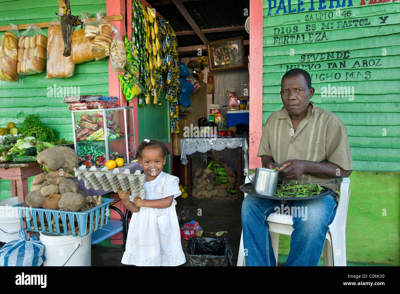 General store, La Ceiba, Dominican Republic Stock Photo Alamy