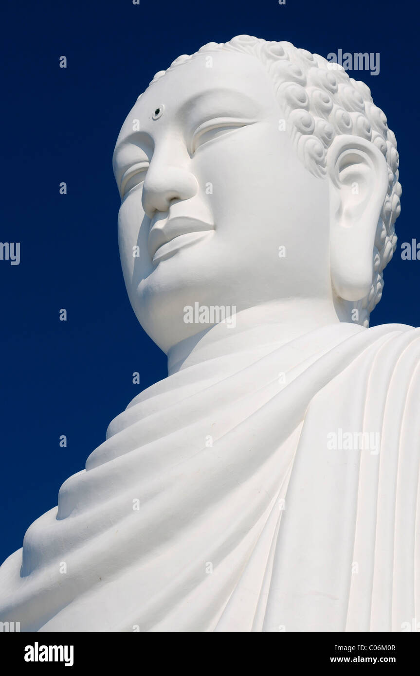 24m high, white Buddha statue, Nha Trang, Vietnam, Asia Stock Photo