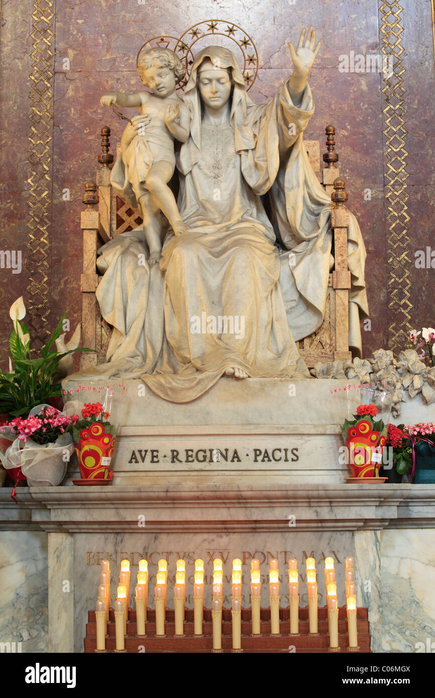 Representation of Mary in the Church of Santa Maria Maggiore, Rome, Italy, Europe Stock Photo