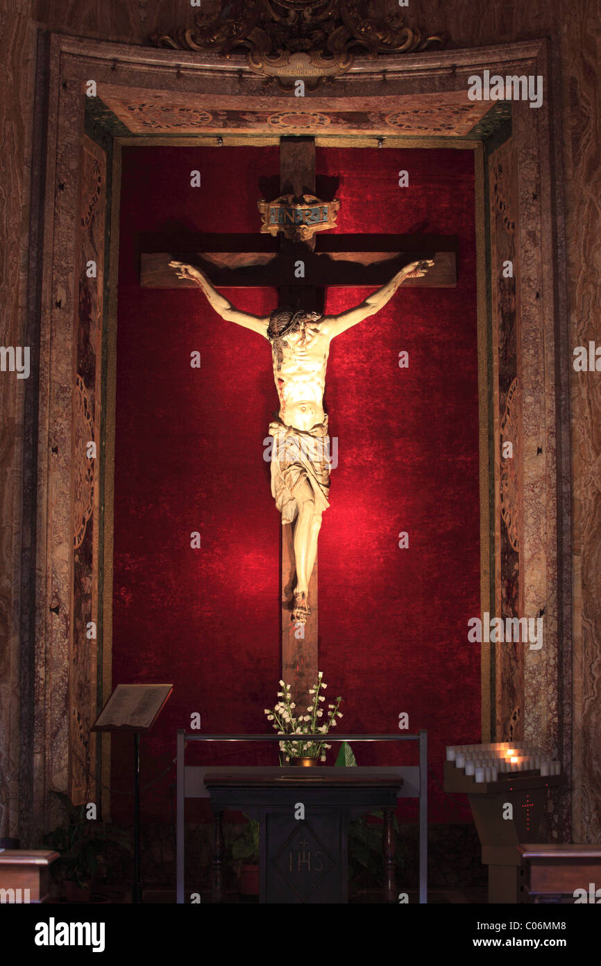 Christ on the Cross, Church of Il Gesu, Rome, Italy, Europe Stock Photo ...
