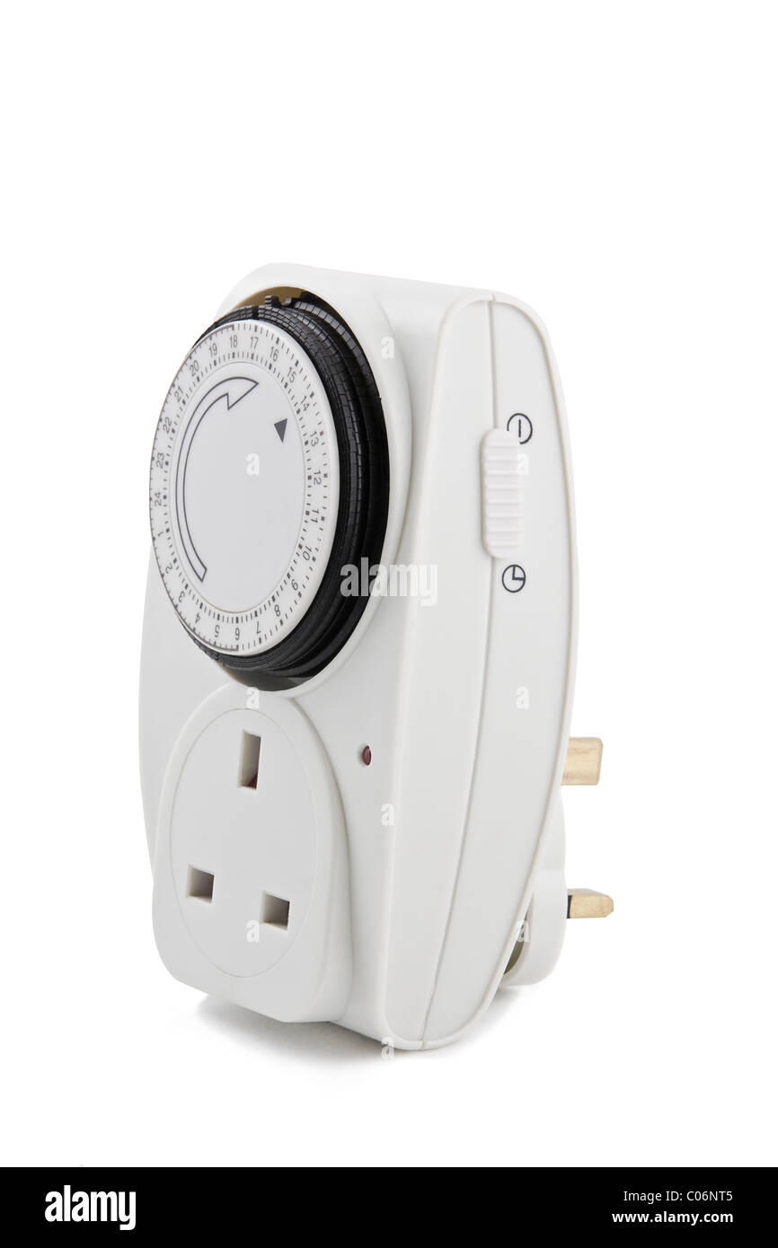 plugin timer for electrical appliances Stock Photo Alamy