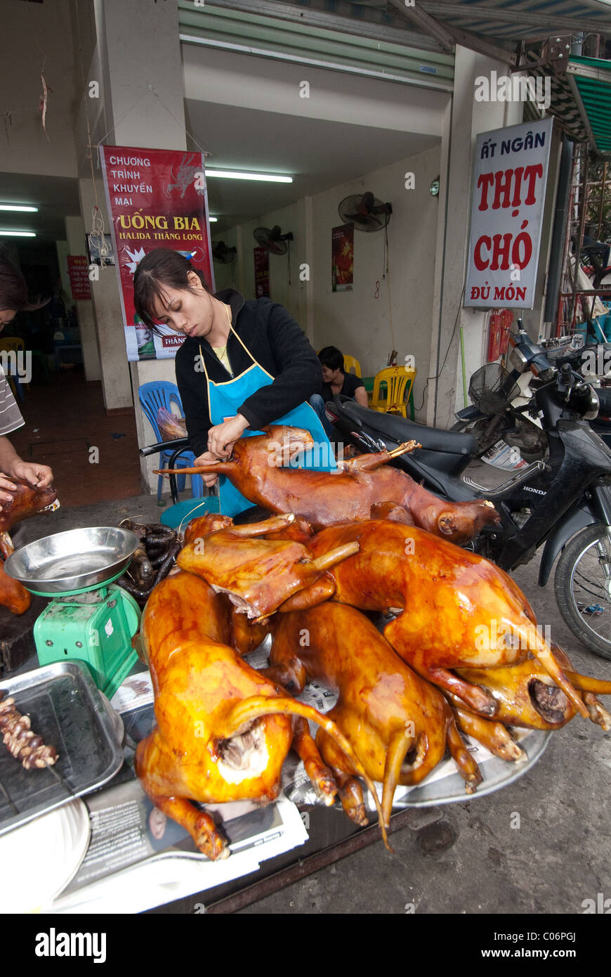 Dog restaurant. Hanoi. Vietnam Stock Photo Alamy