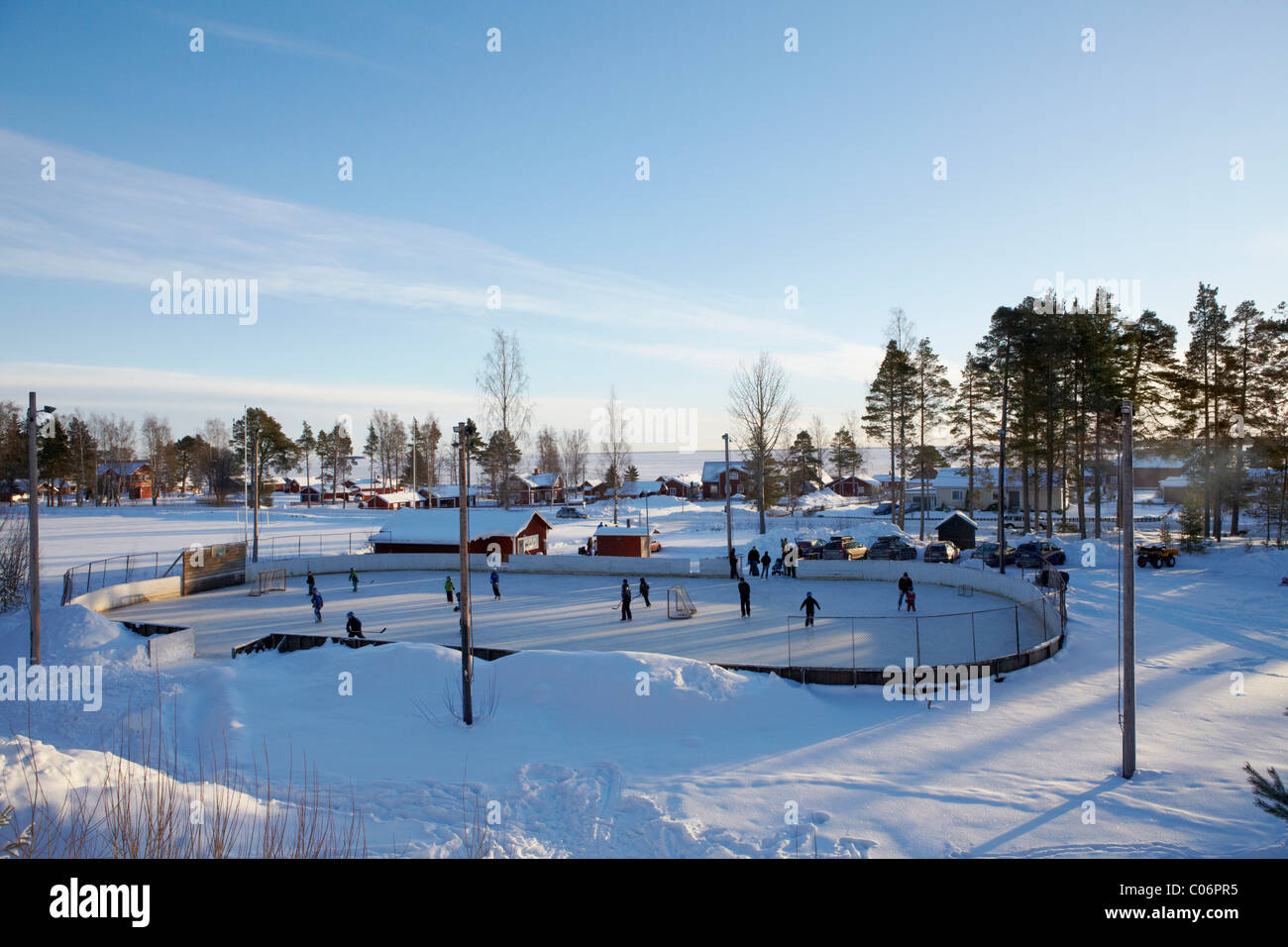 Sweden in Snow Stock Photo