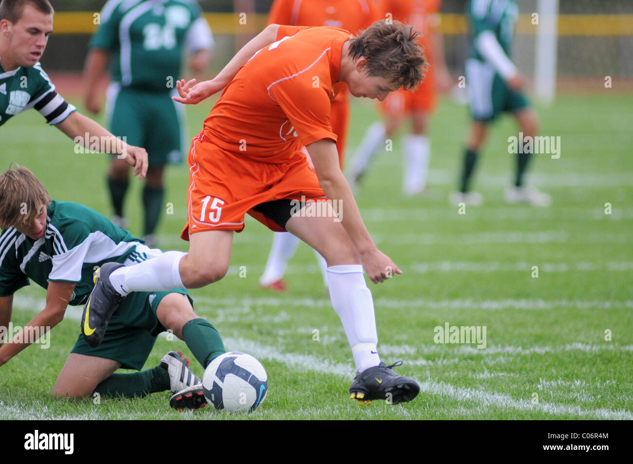 Player Struggles To Maintain Possession Of The Ball While Dribbling