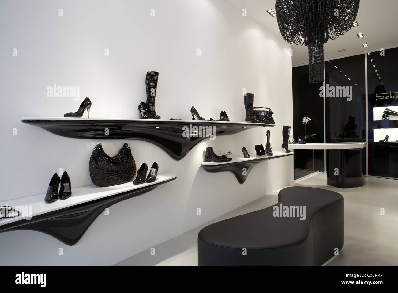 Shoes store in Milan, Italy Stock Photo Alamy