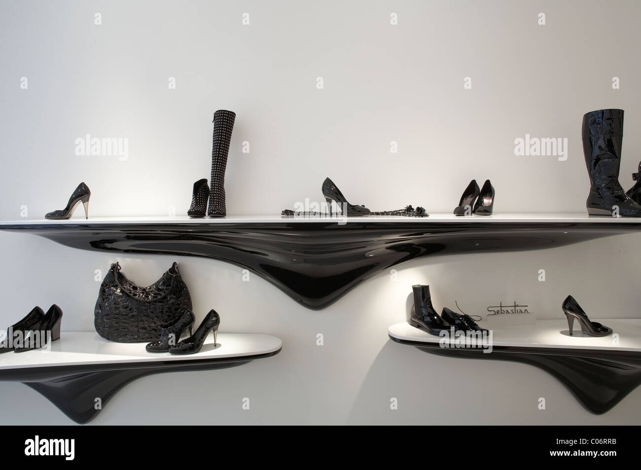 Shoes store in Milan, Italy Stock Photo Alamy