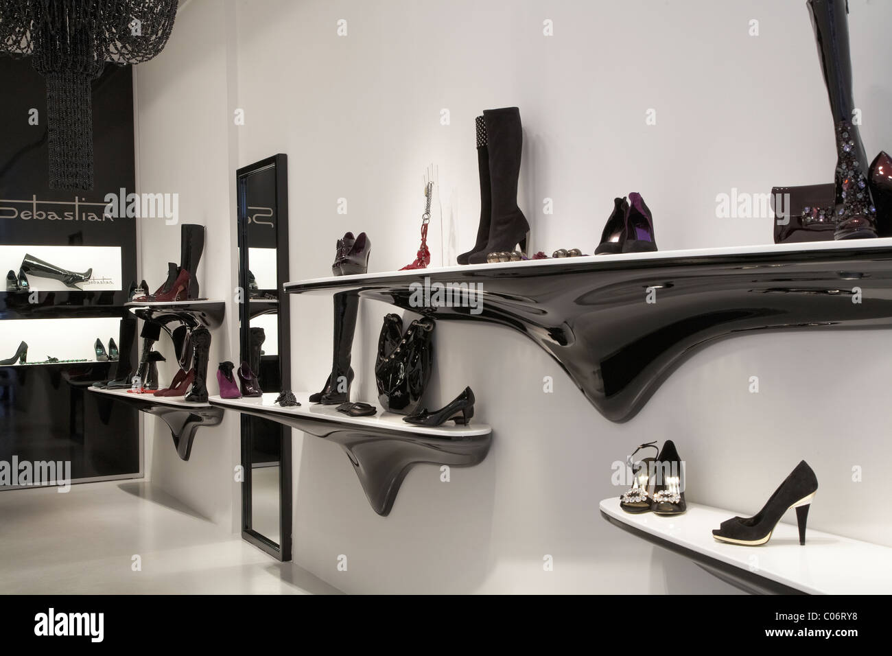 Shoes store in Milan, Italy Stock Photo Alamy