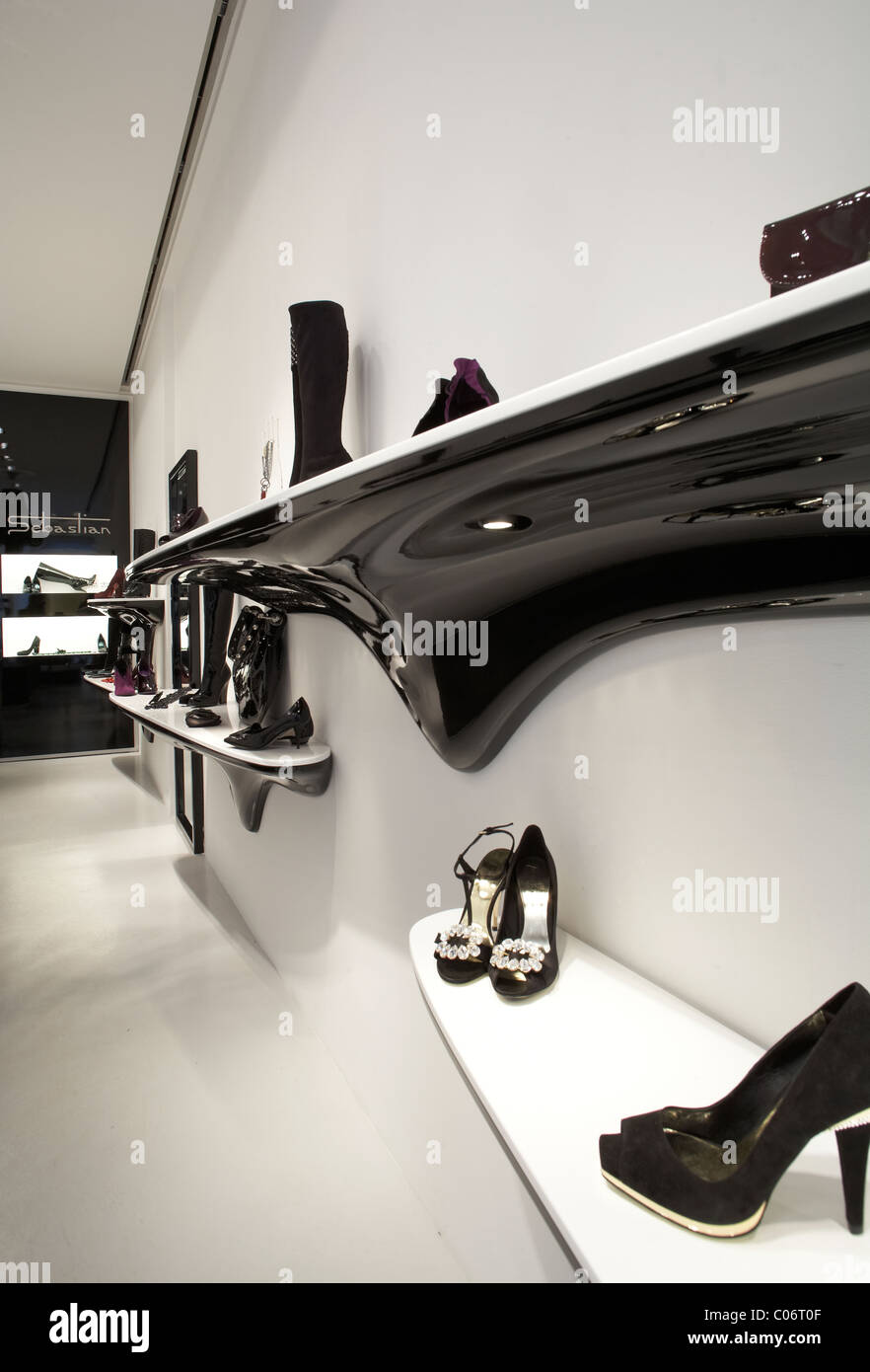 Shoes store in Milan, Italy Stock Photo Alamy