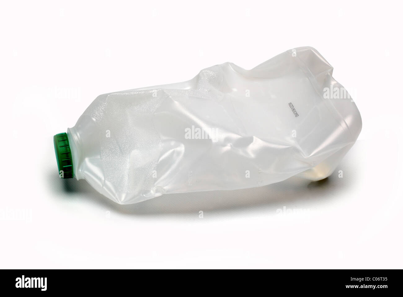 milk bottle squashed Stock Photo 34571353 Alamy