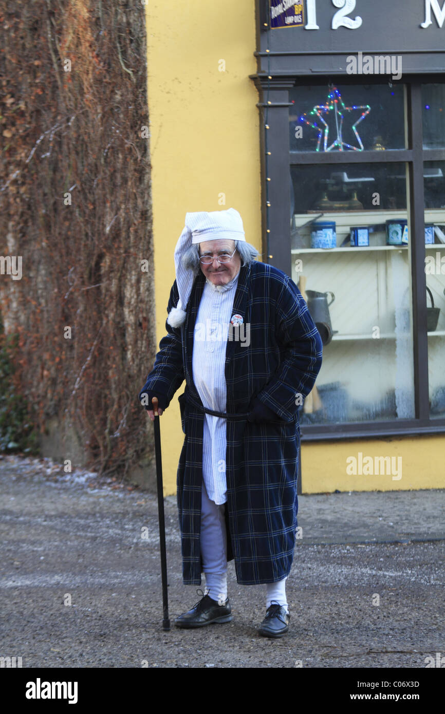 Mr Scrooge (a character from the Charles Dickens Novel 'A Christmas Carol'). Stock Photo