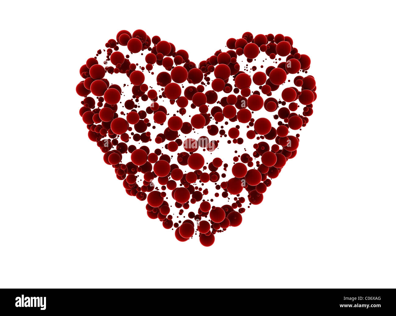 heart symbol shape isolated on white background Stock Photo - Alamy