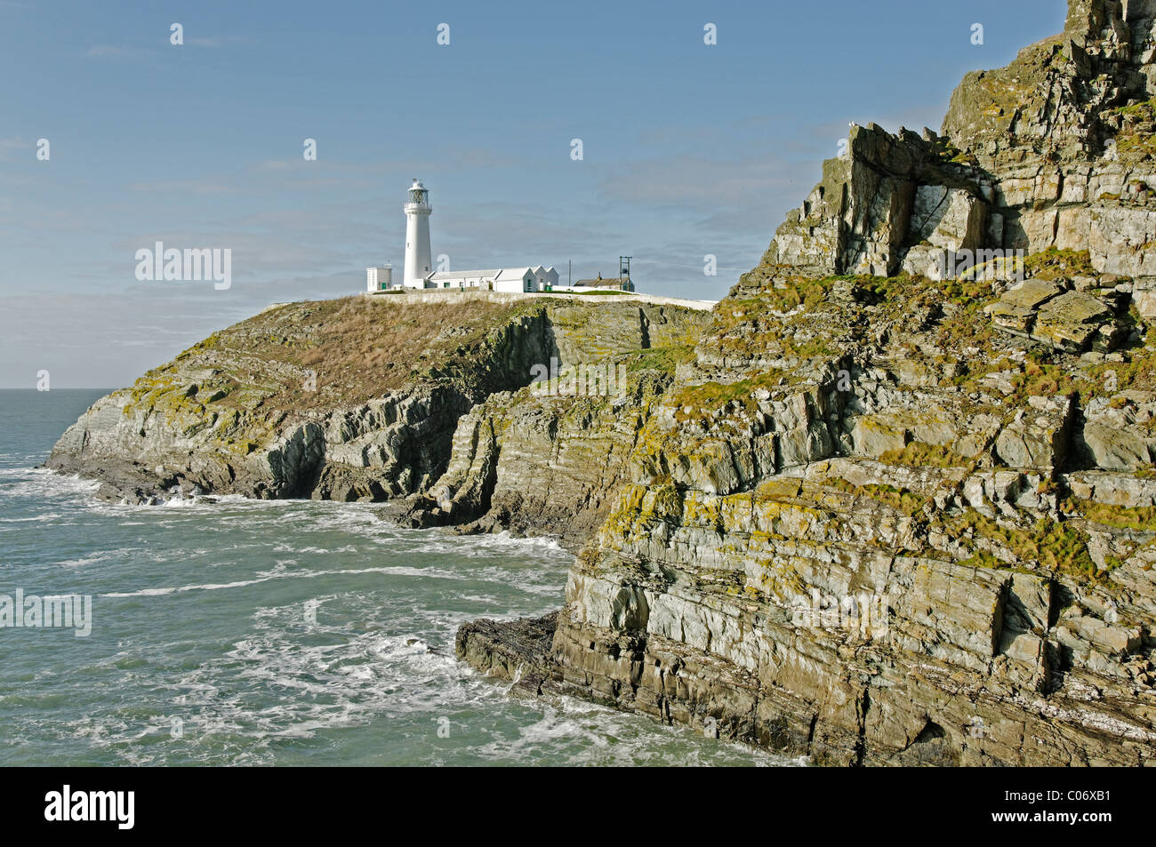 South Stack lighthouse, Holy Island, Anglesey Stock Photo