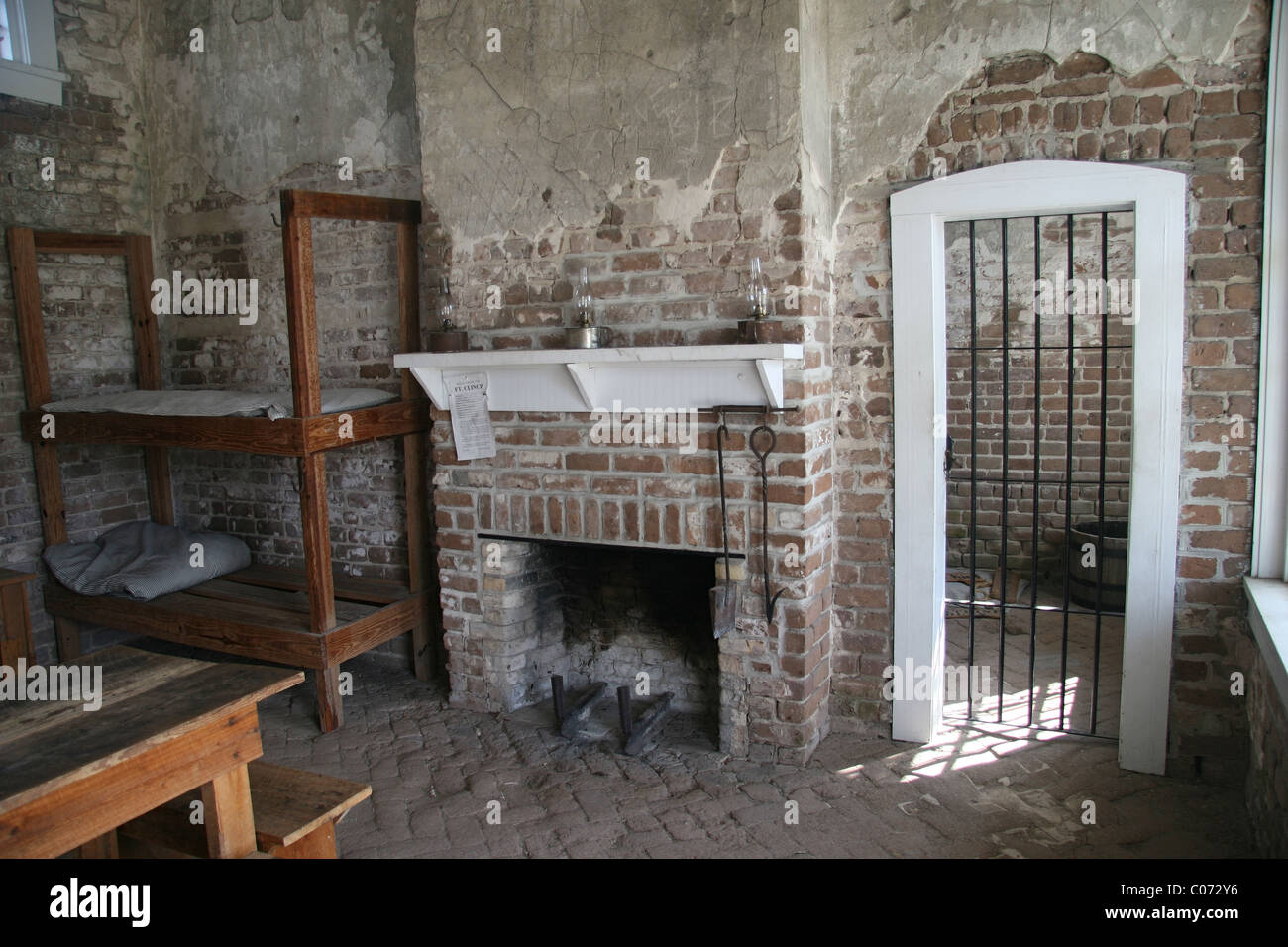 Soldiers quarters at Fort Clinch Stock Photo Alamy