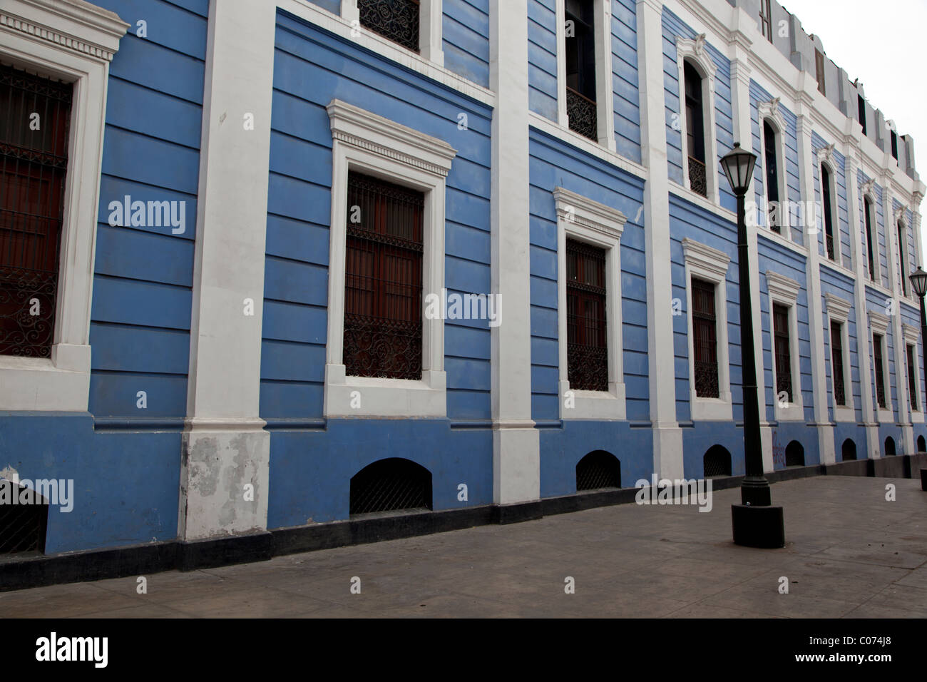Callao is the largest and most important city of Lima, Peru. It was founded by Spanish colonists in 1537. Stock Photo