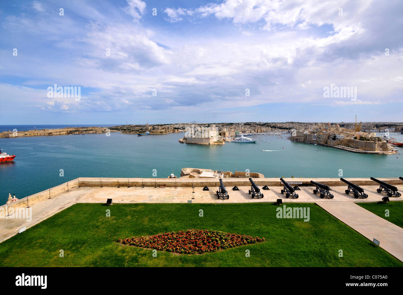 Grand harbor La Valletta Malta, Harbour Stock Photo