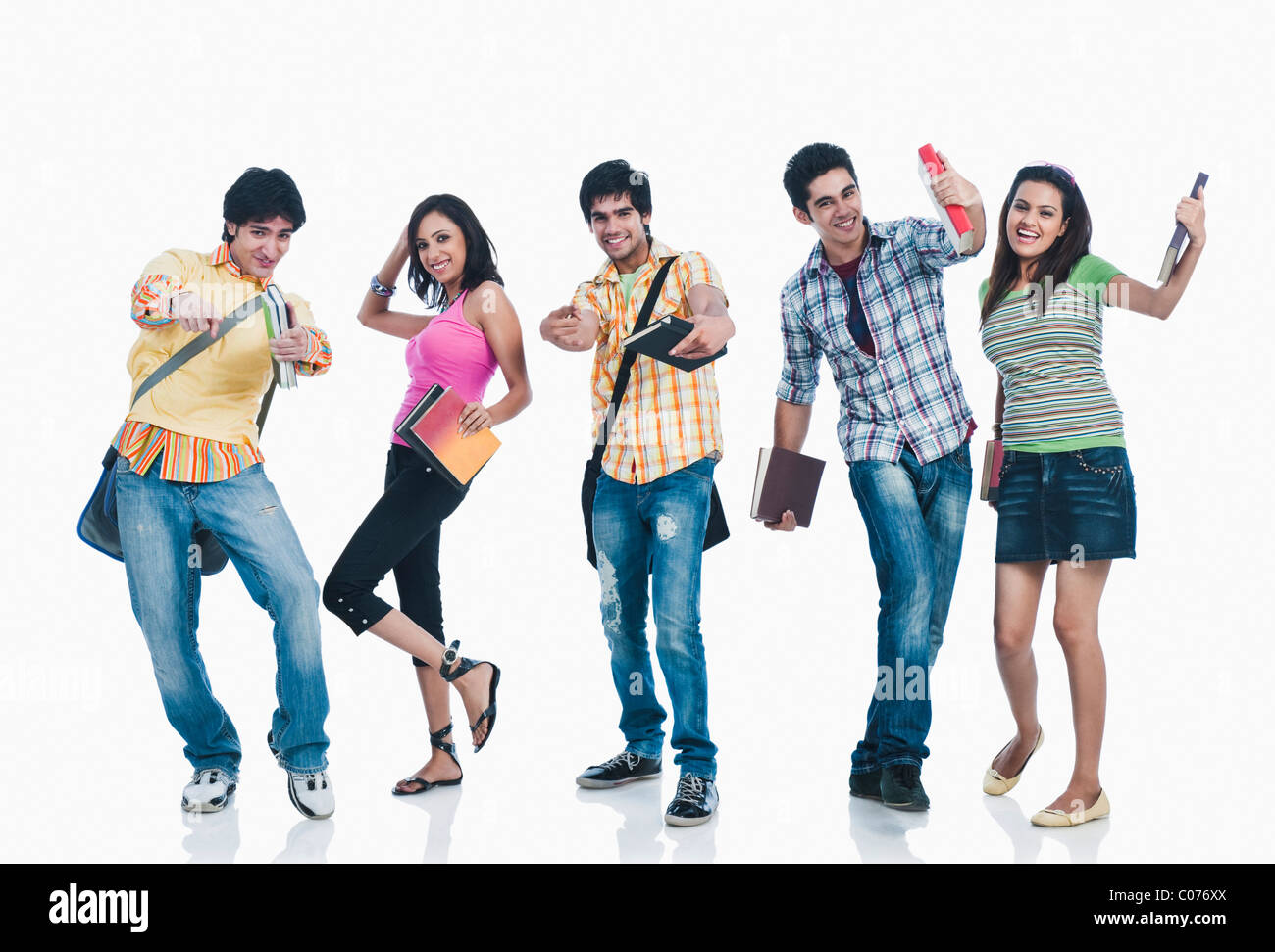 College students having fun Stock Photo Alamy