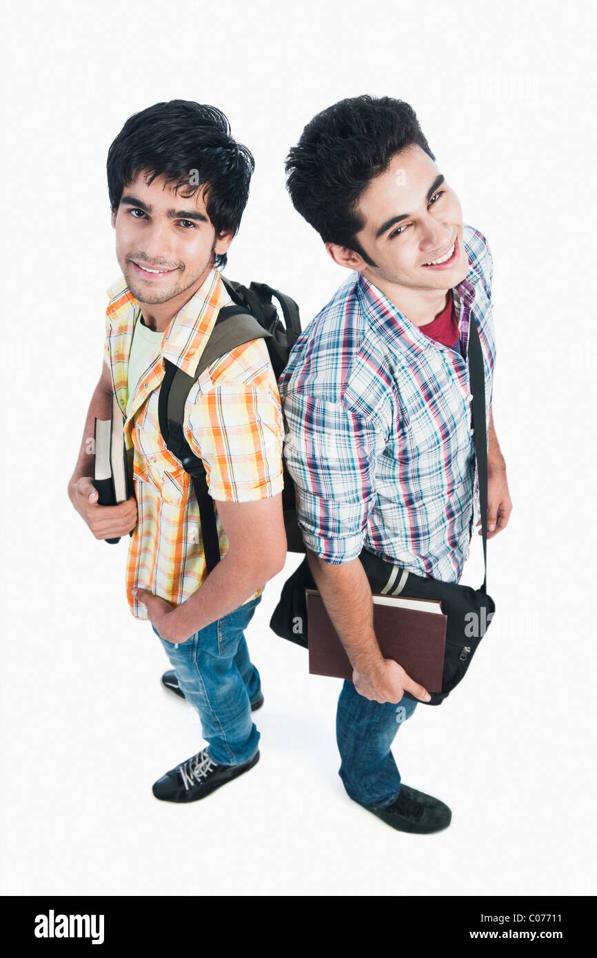 College students smiling together Stock Photo