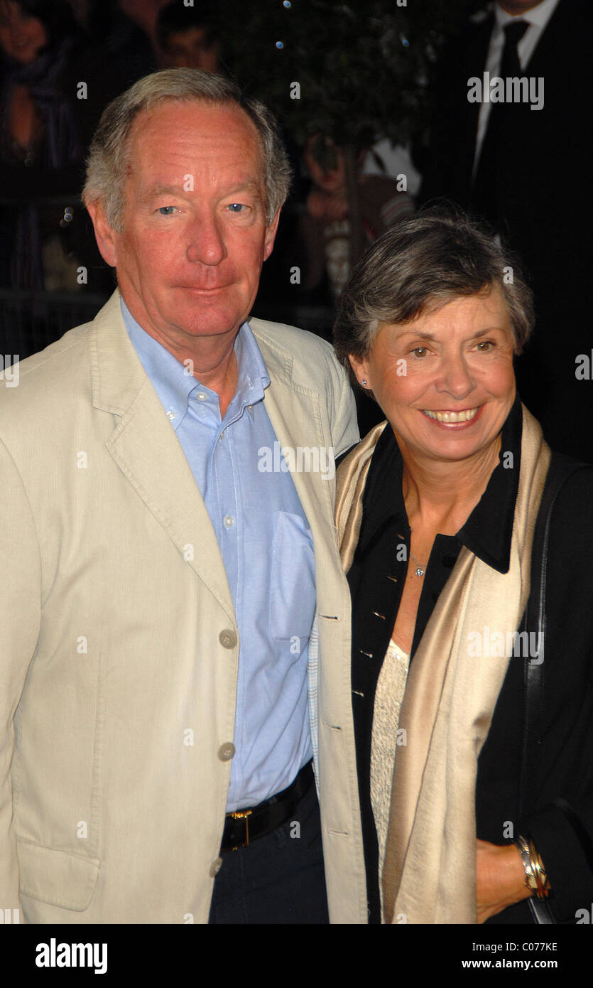 Michael Buerk and wife 'Another Audience With Al Murray, The Pub Landlord' at London Television Studios London, England - Stock Photo