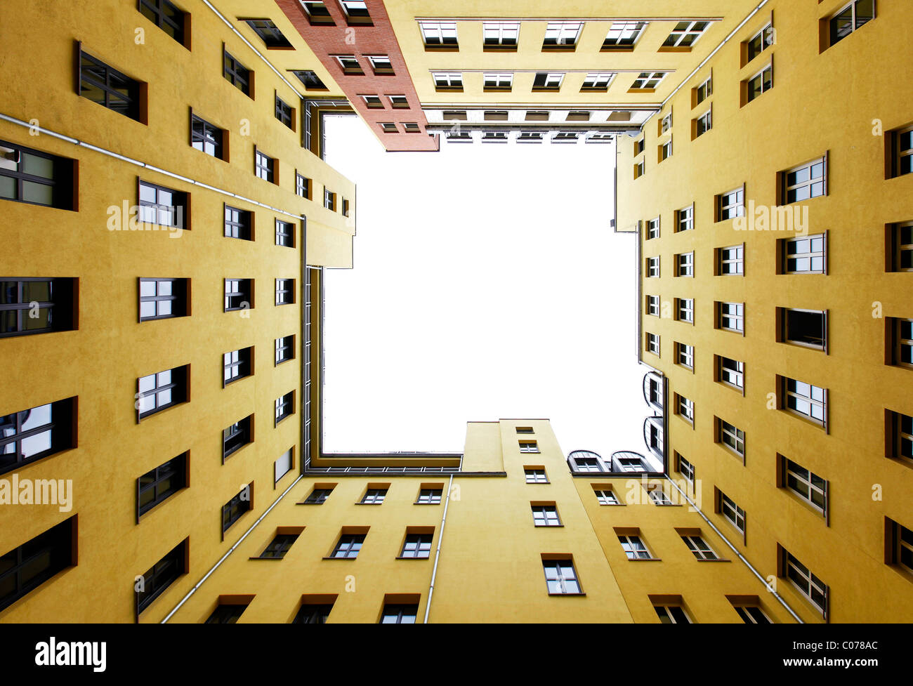 Courtyard of a city block in Mitte district, Berlin, Germany, Europe Stock Photo