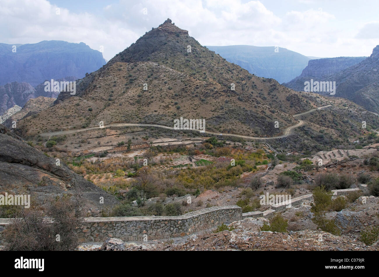 On the Sayq Plateau, Oman, Middle East Stock Photo