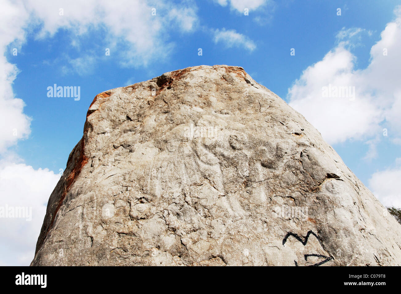 Petroglyph Hasat bin Sult, Oman, Middle East Stock Photo