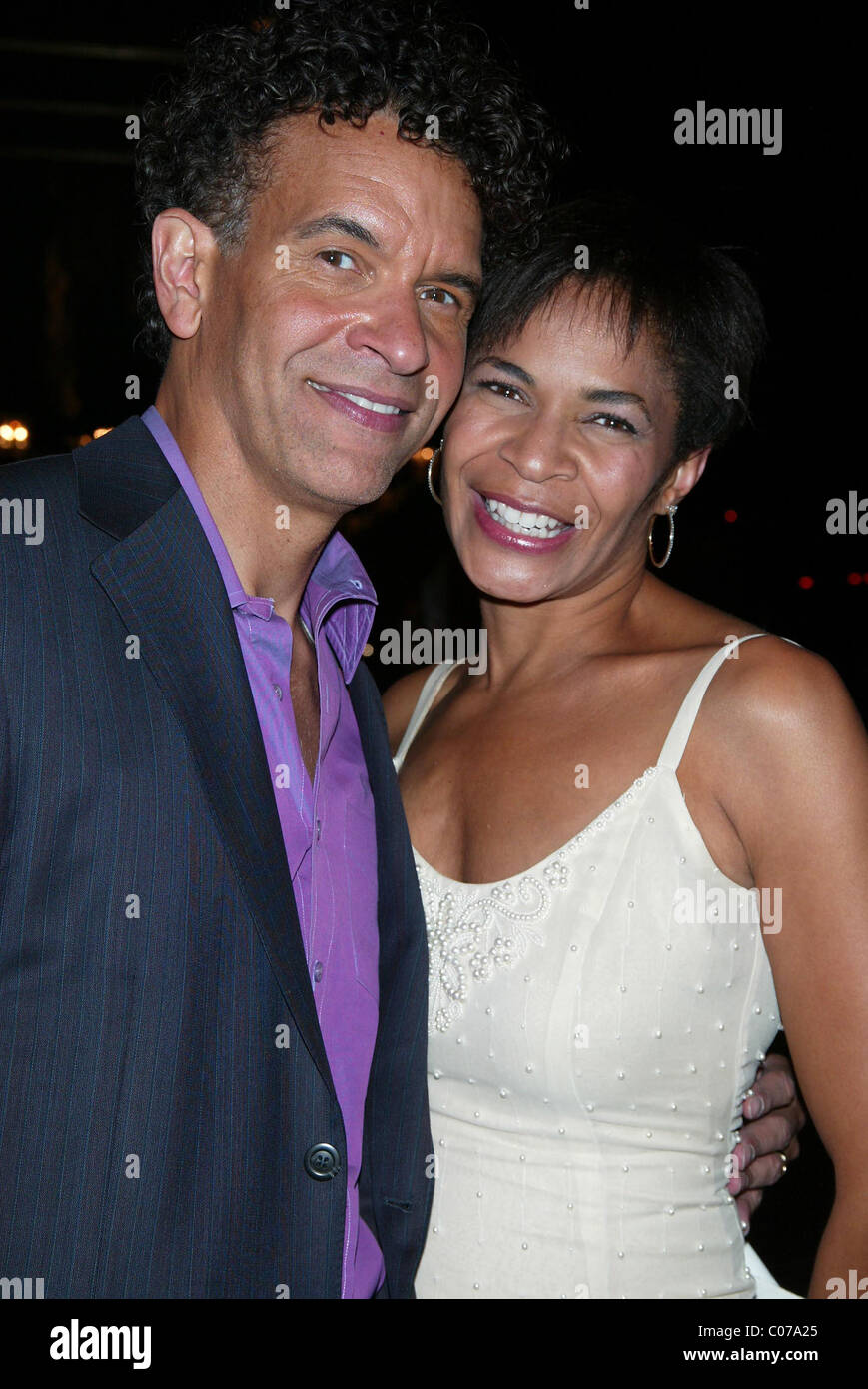 Brian Stokes Mitchell and his wife, actress Allyson Tucker After Stock