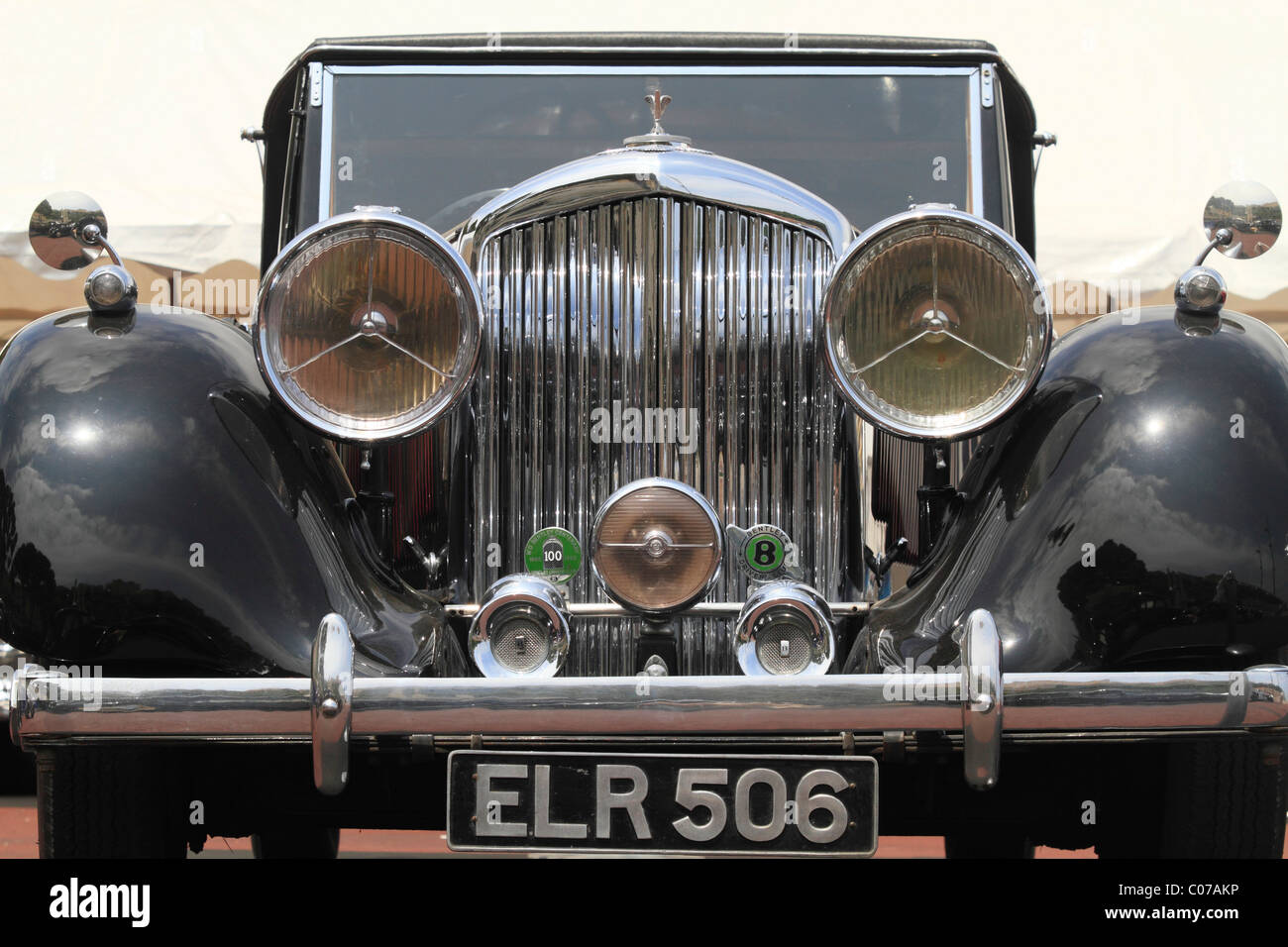 Front end of a vintage Bentley Stock Photo