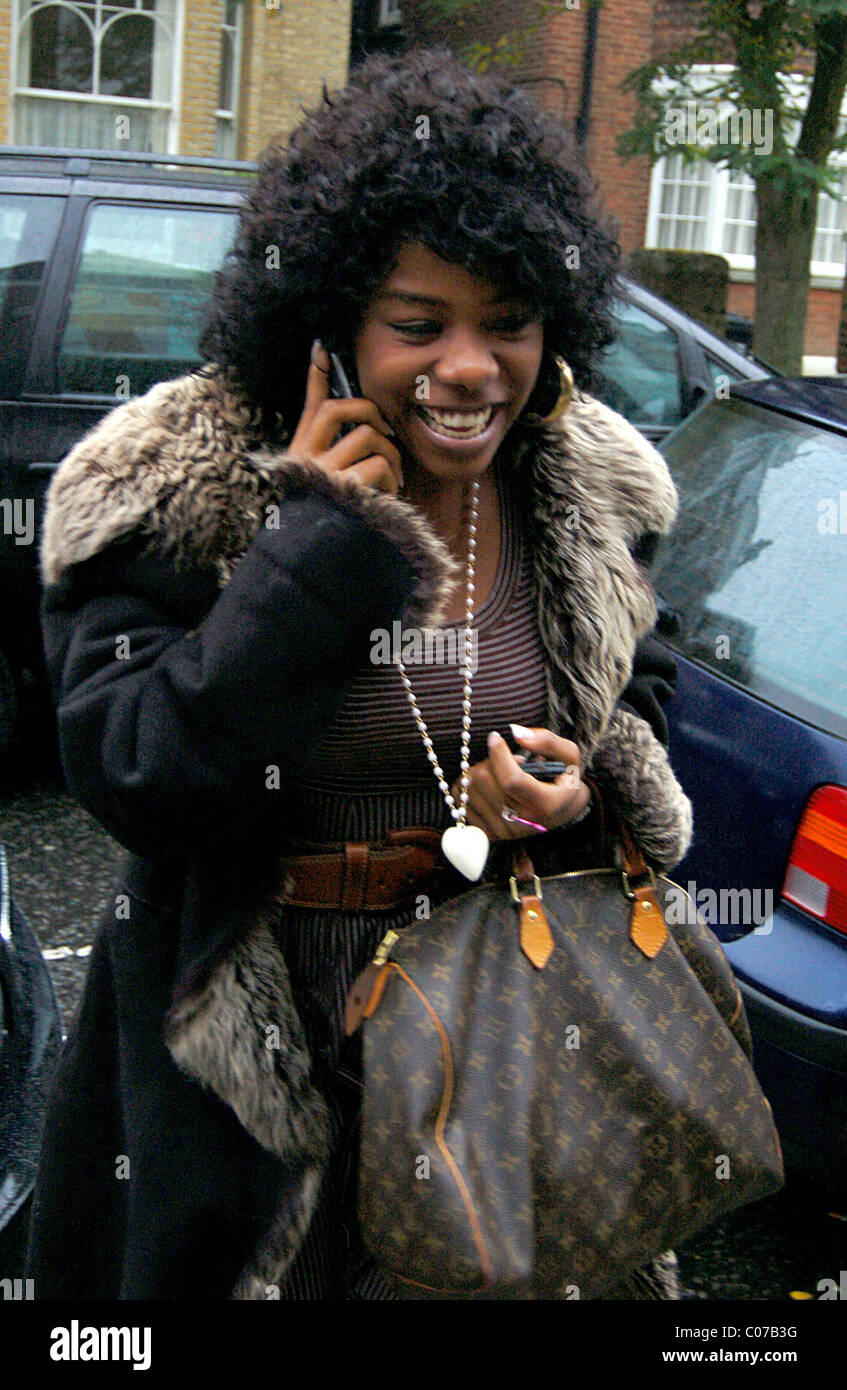 Alisha leaving the X Factor contestants house London, England