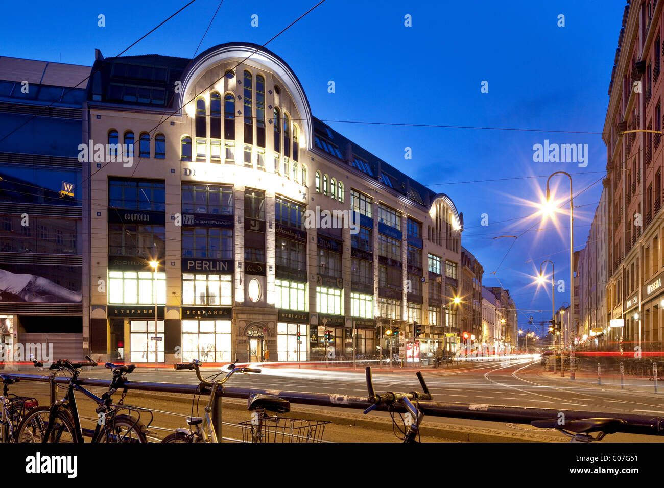 Hackesche Hoefe courtyard ensemble, Mitte district, Berlin, Germany, Europe Stock Photo