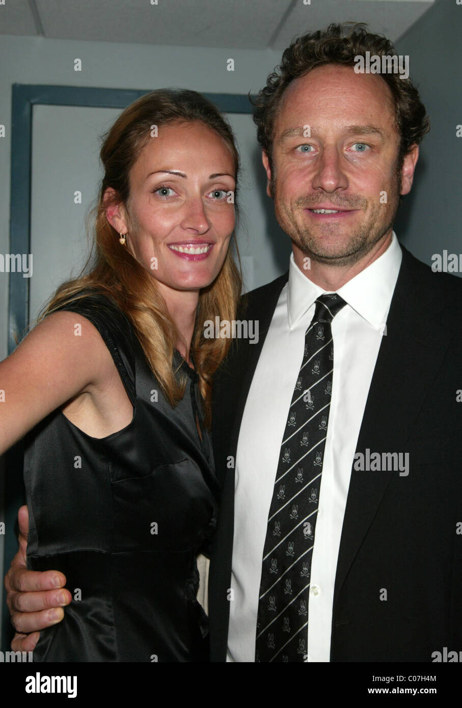 Sam Robards with wife, Sidsel Jensen Robards Opening night of the Roundabout Theater Off-Broadway production of 'The Stock Photo