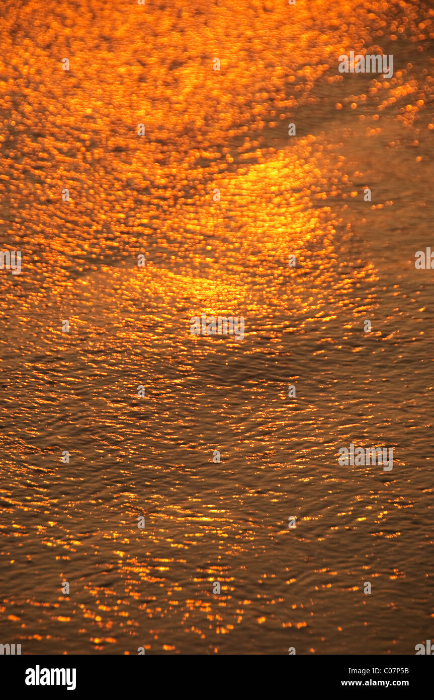 Sunlight reflected on water surface, Goa, India Stock Photo - Alamy