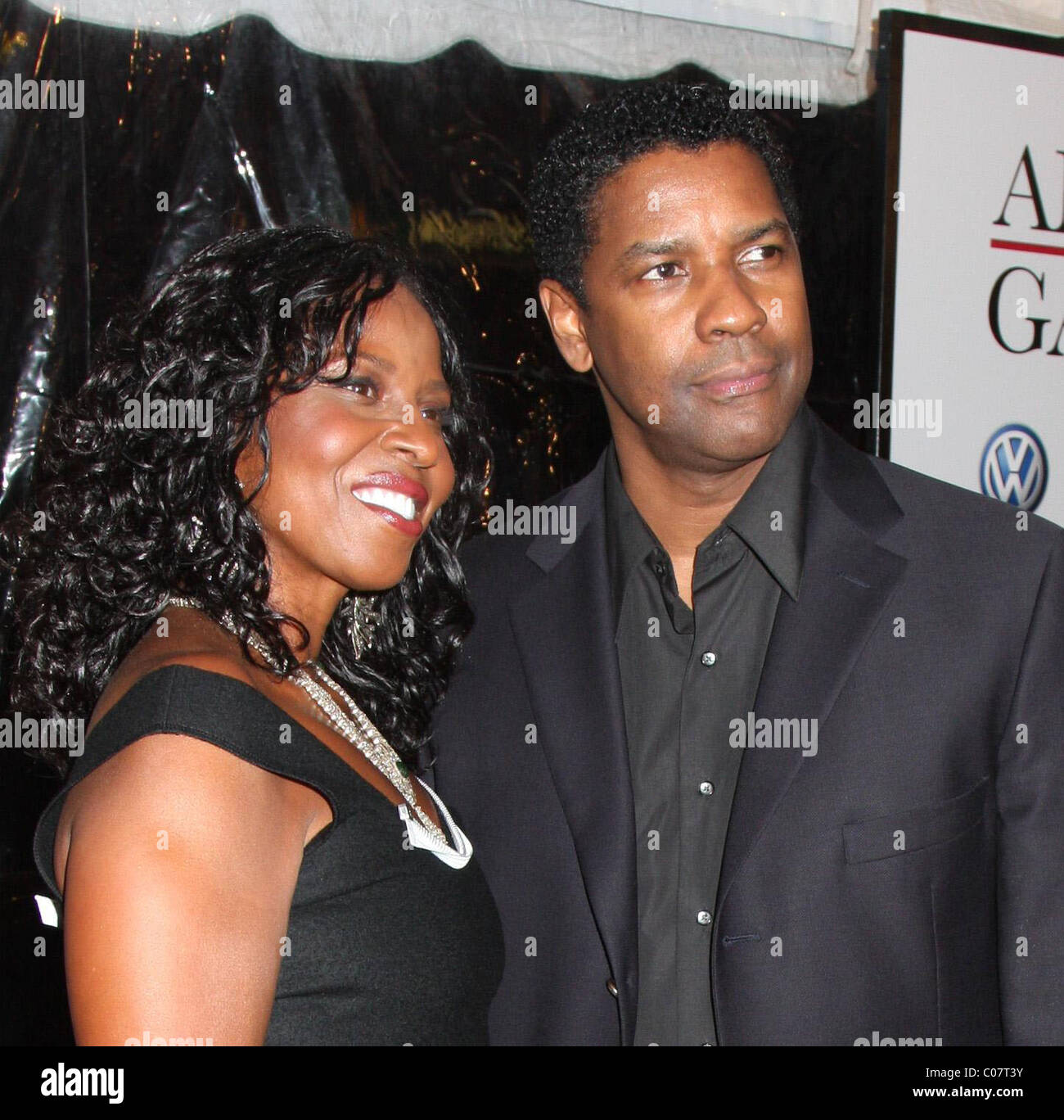 Pauletta Pearson and Denzel Washington New York Premiere of 'American