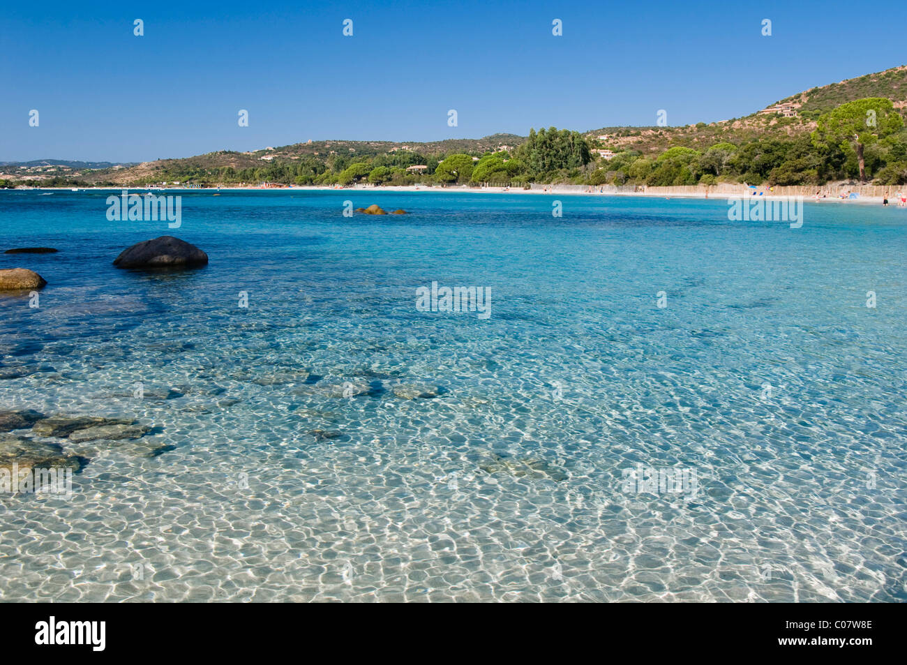 Palombaggia Bay, East Coast, Corsica, France, Europe Stock Photo