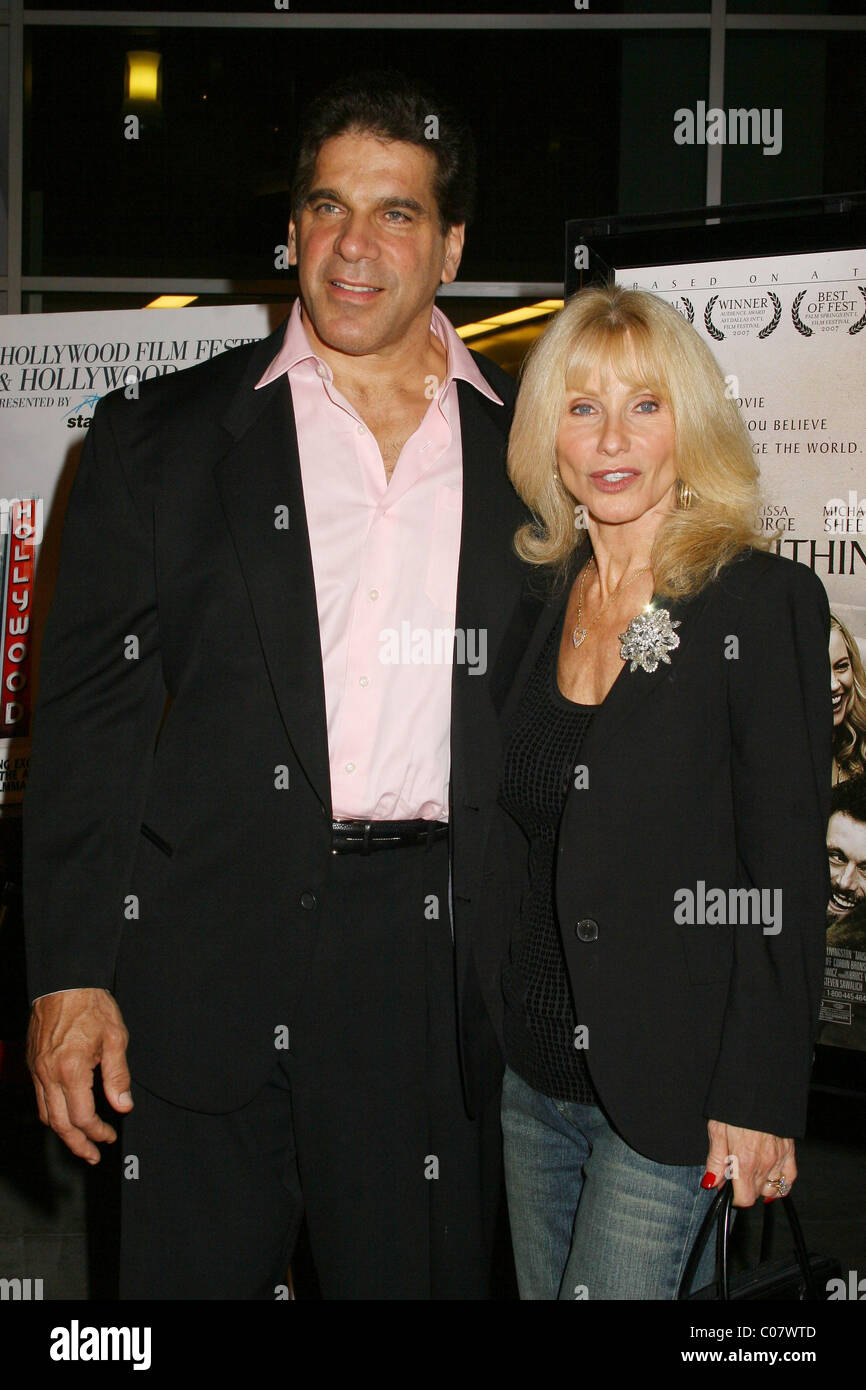 Lou Ferrigno and wife Carla Green Music Within Premiere - Arrivals held ...