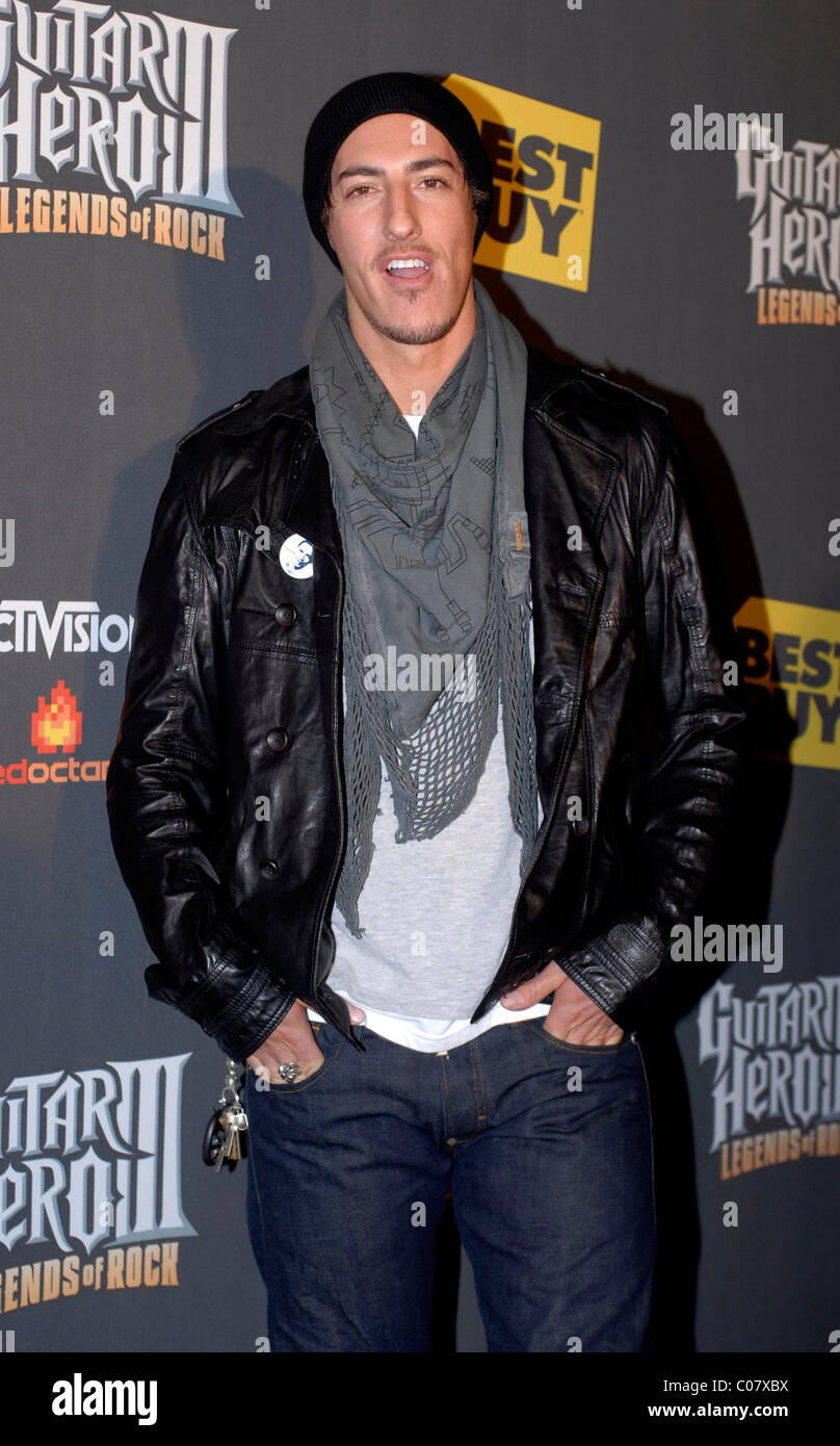 Eric Balfour arrives at the Guitar Heroes 3: Legends Of Rock launch event at the Best Buy rooftop Los Angeles, California - Stock Photo