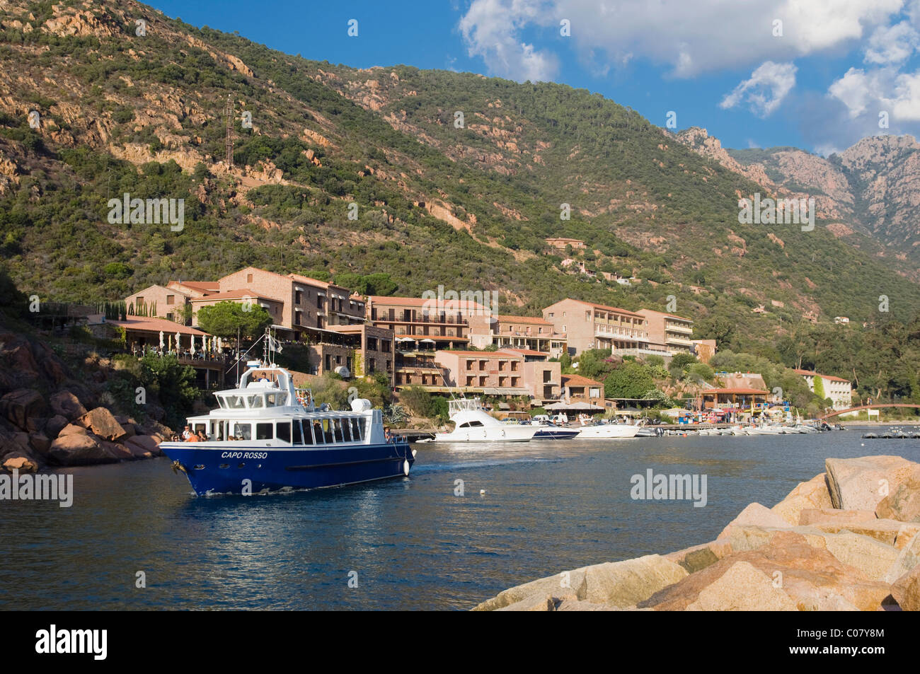 Port, Gulf of Porto, Corsica, France, Europe Stock Photo
