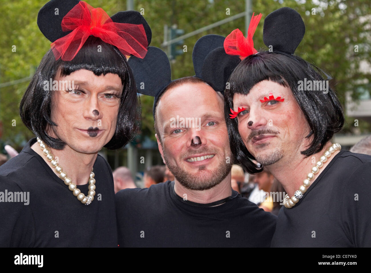 Participants of the CSD, Christopher Street Day in Berlin on 19 June 2010, Germany, Europe Stock Photo