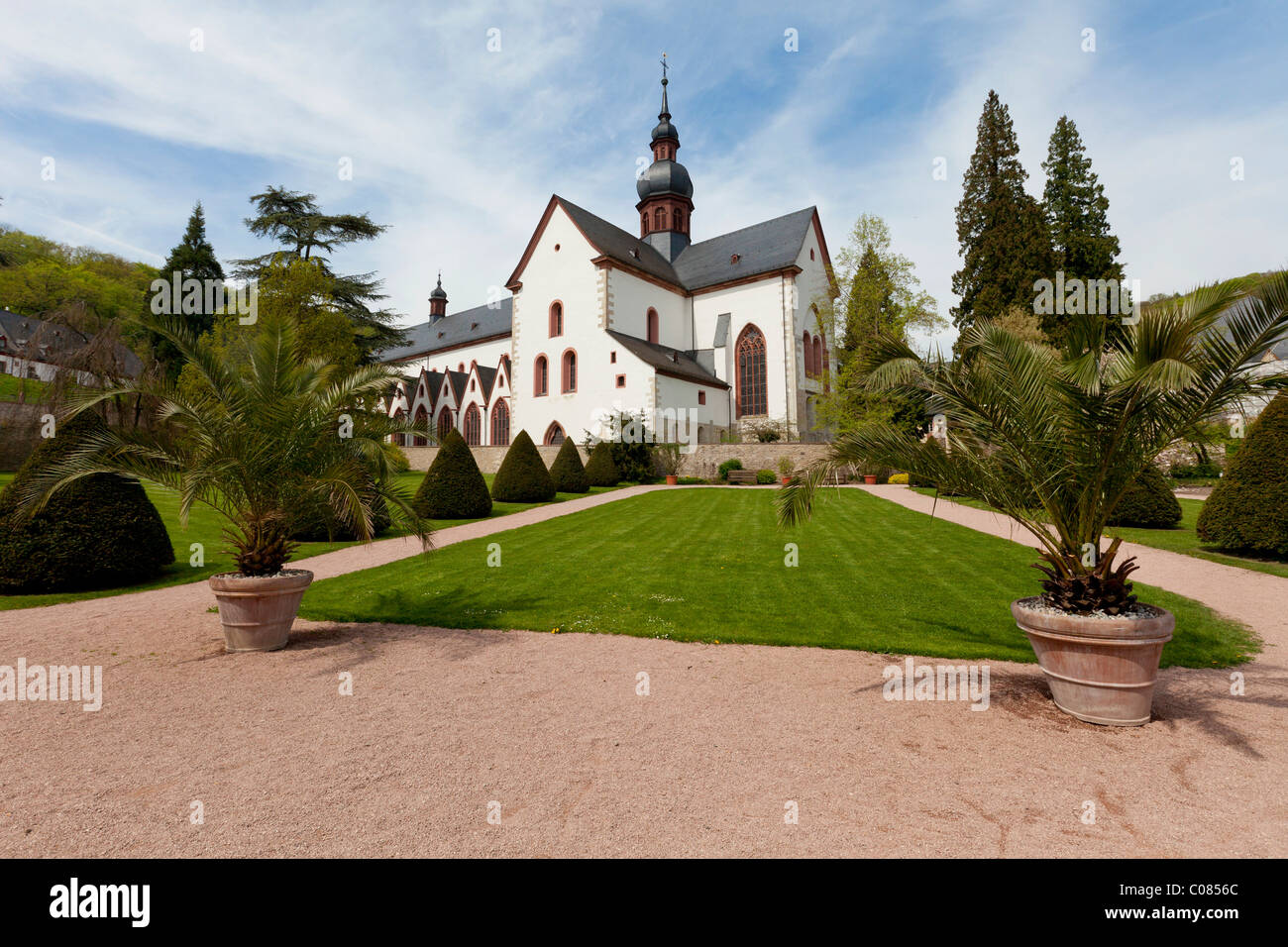 Basilica, abbey church, Kloster Eberbach Abbey, Eltville am Rhein, Rheingau, Hesse, Germany, Europe Stock Photo