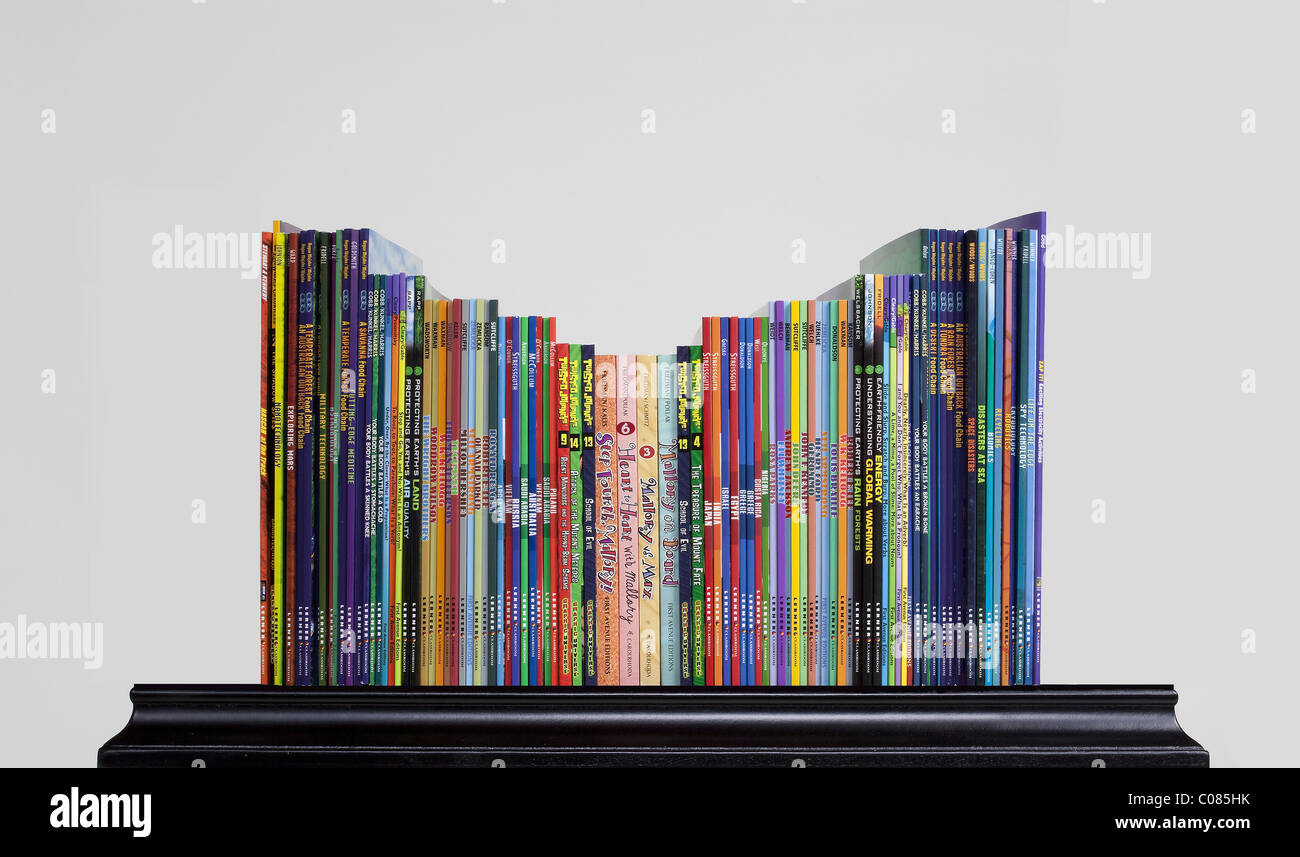 Bookshelf Stock Photo