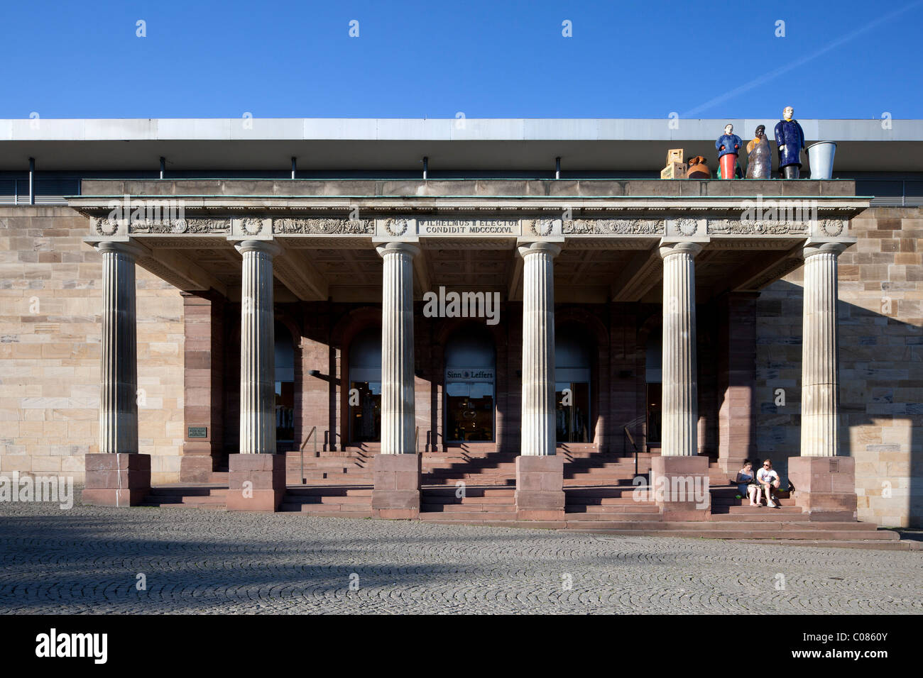 Portico of the former imperial palace, Museum Fridericianum, Kassel, Hesse, Germany, Europe Stock Photo