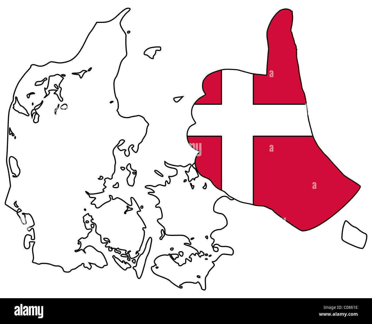 Danish hand signal Stock Photo - Alamy