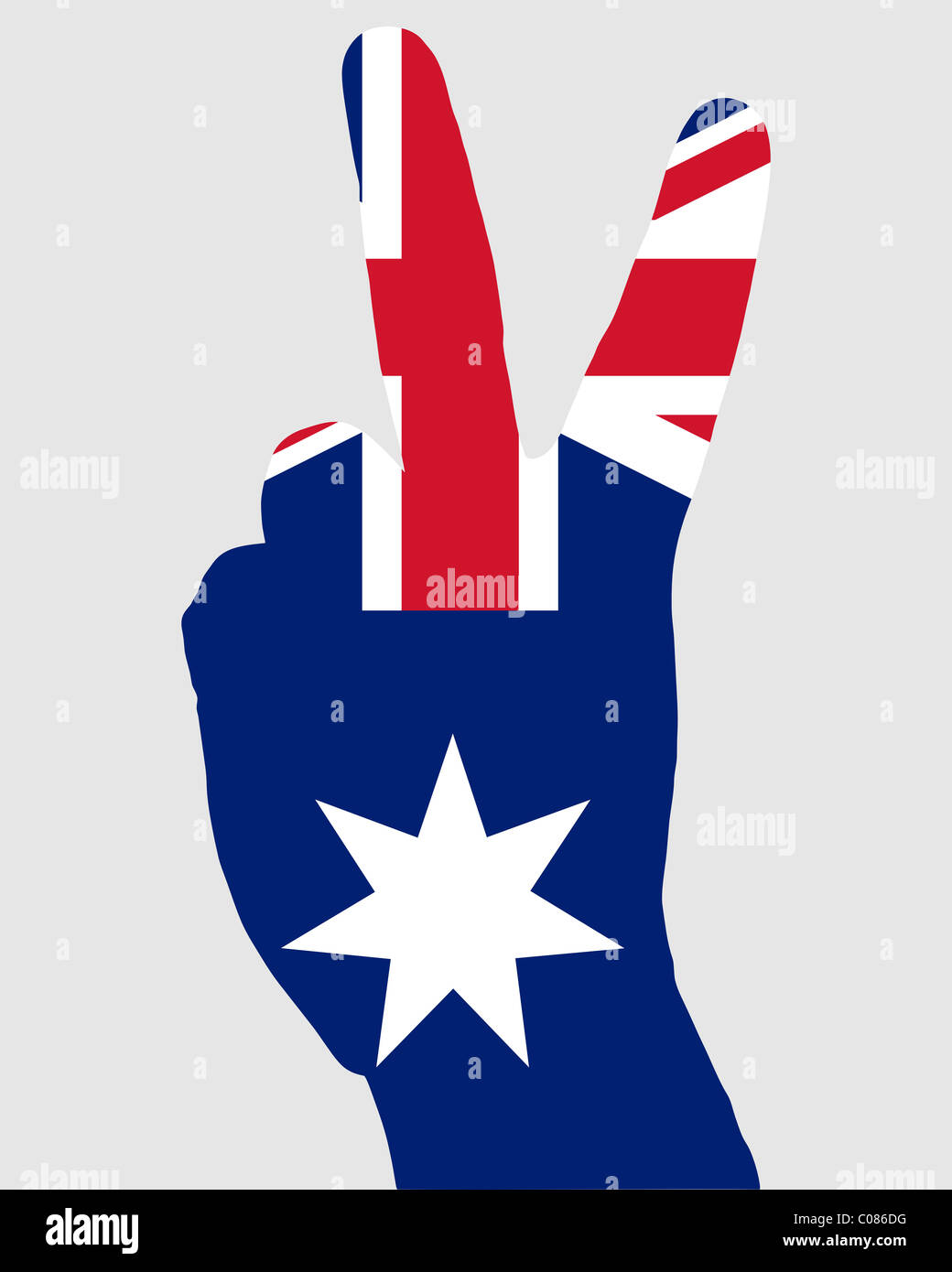 Australian hand signals Stock Photo Alamy