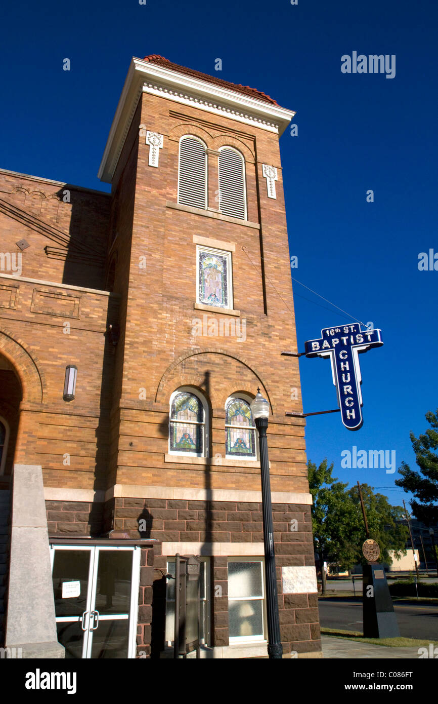 The 16th Street Baptist Church located in Birmingham, Alabama, USA. Stock Photo