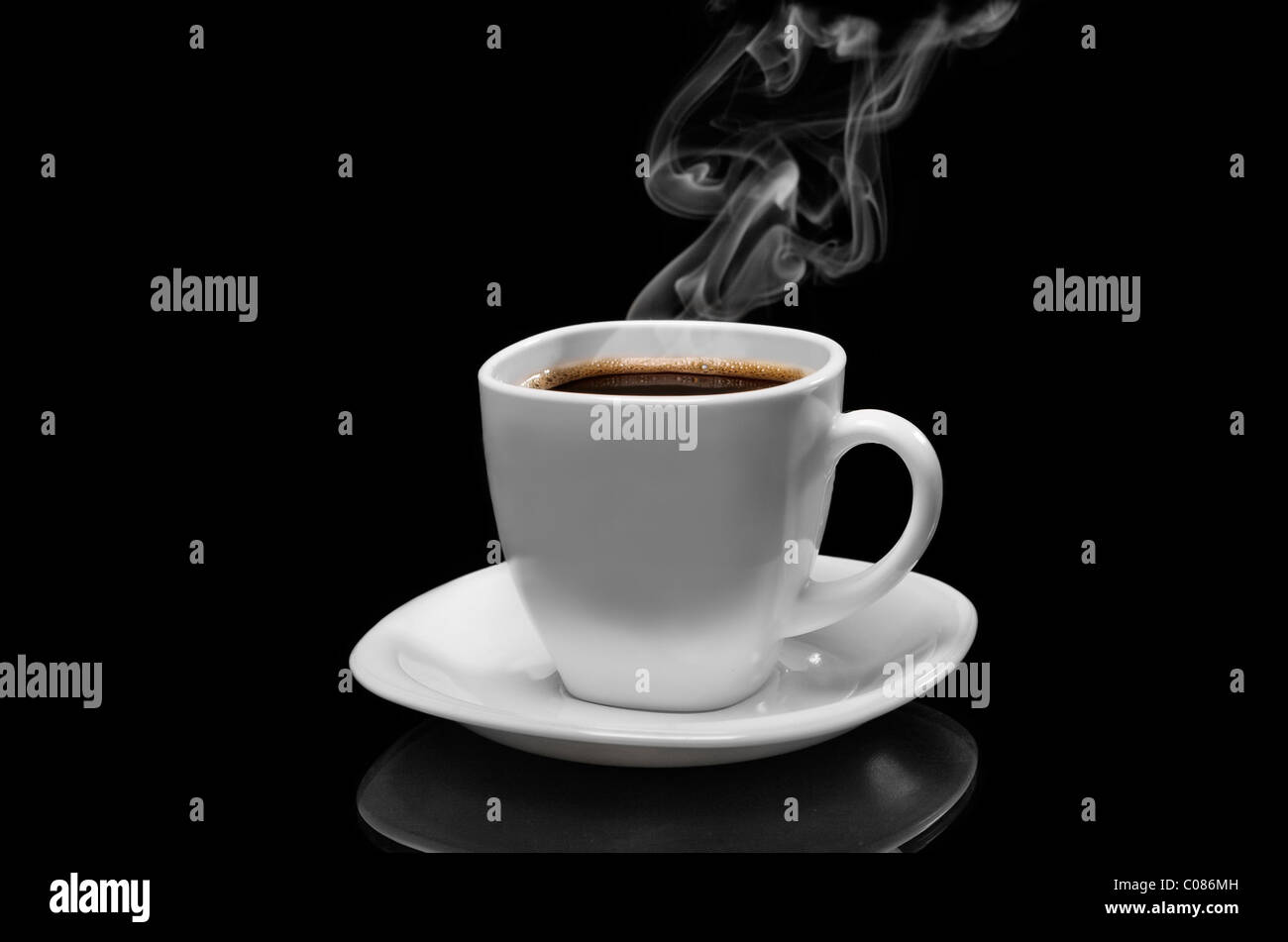 Very hot coffee Stock Photo Alamy