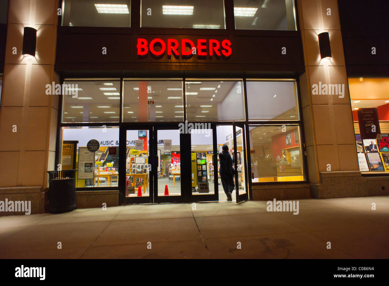 Borders bookstore in the Kips Bay neighborhood of New York Stock Photo